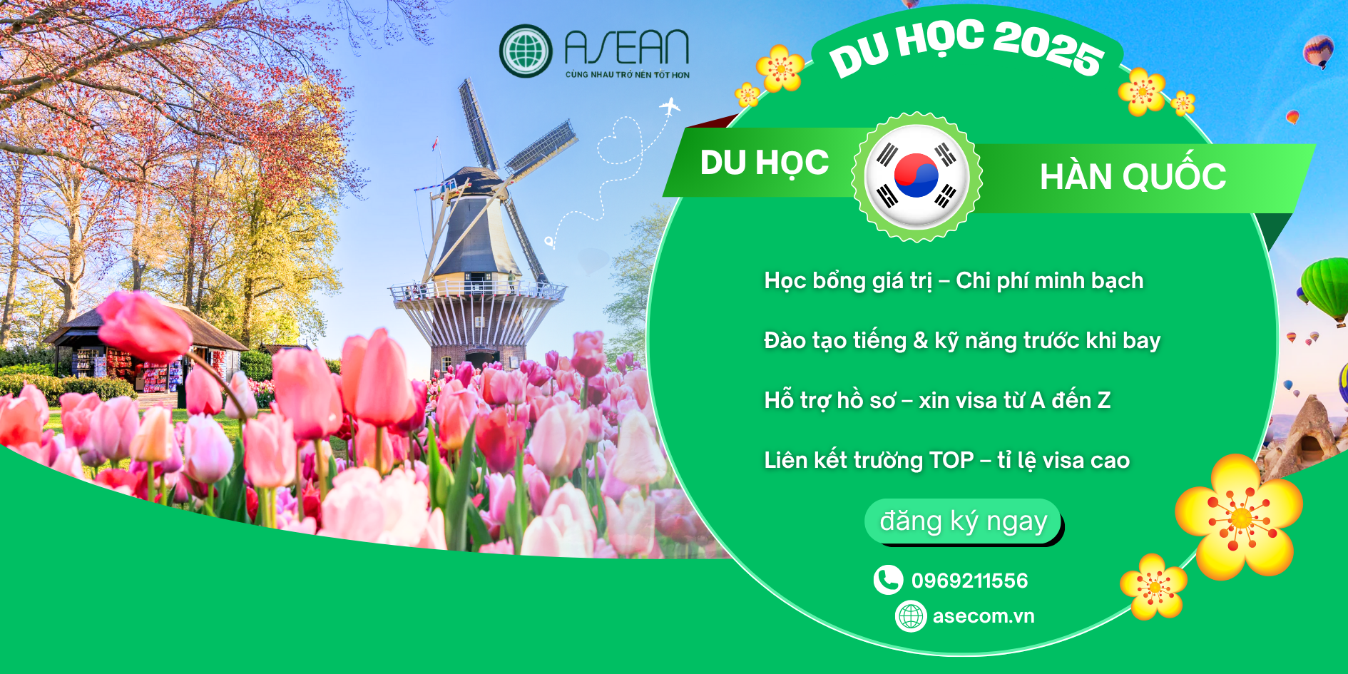 Trung tâm tiếp nhận hồ sơ du học ASEAN | Du học Hàn Quốc dễ dàng